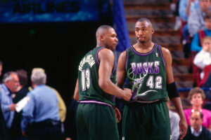 Glenn Robinson Vin Baker Milwaukee Bucks